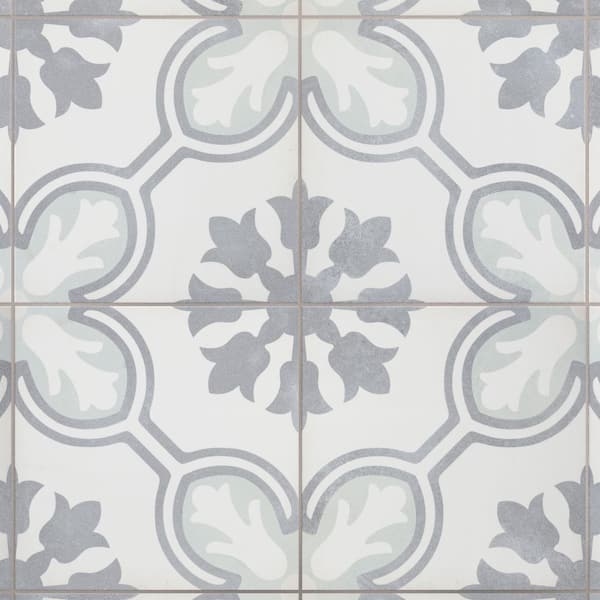 Amberely Orchid Mint 17-3/4 in. x 17-3/4 in. Porcelain Floor and Wall Tile (13.32 sq. ft./Case)