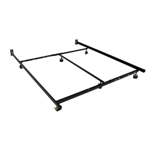 Hollywood Bed Frame Low Profile Premium Lev-R-Lock Queen Adjustable All Sizes Bed Frame with 6-Legs