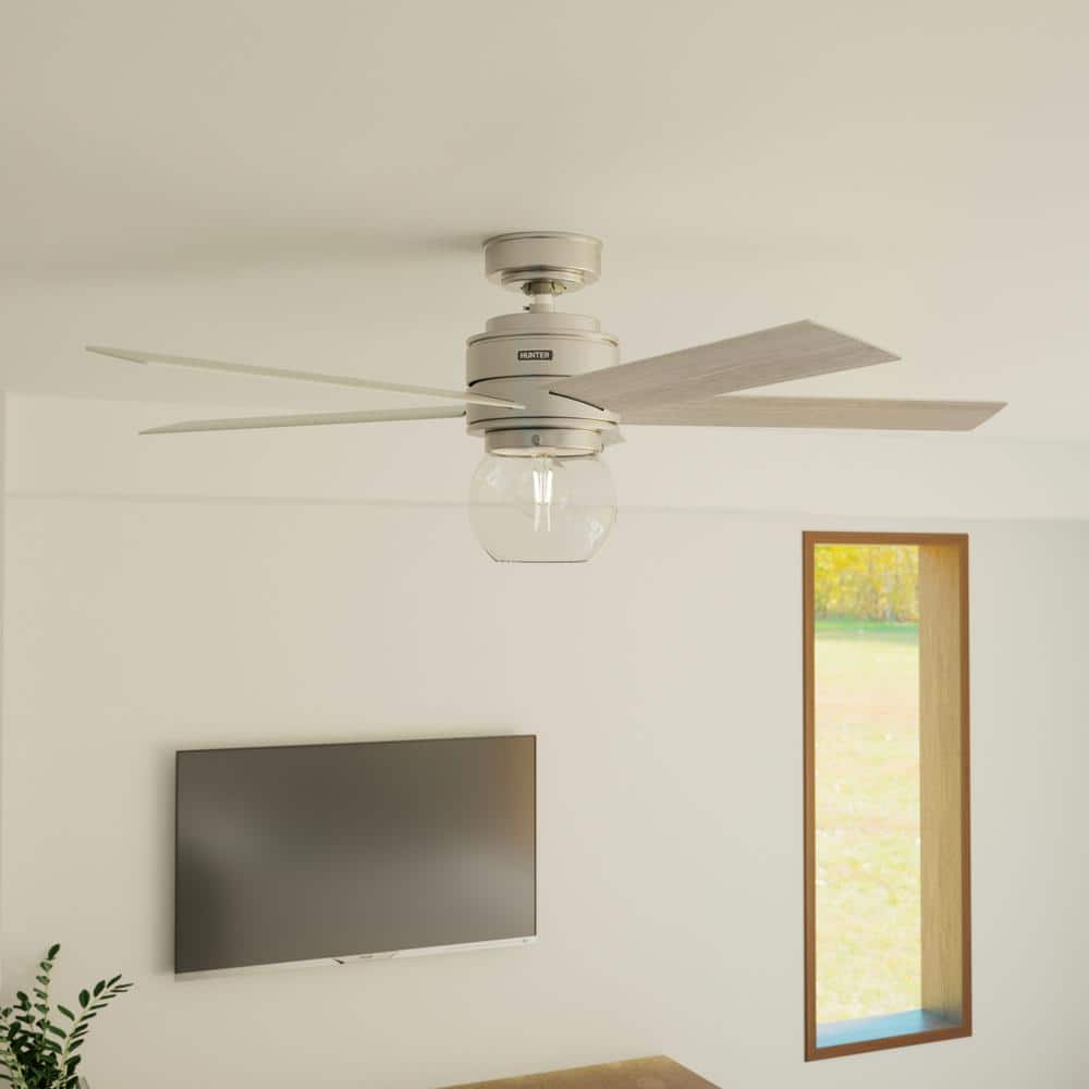 Xidane 52 in. Brushed Nickel Indoor Ceiling Fan with LED Light Kit and Handheld Remote price history on PriceWatchPro