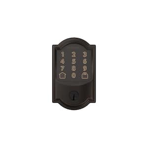 Camelot Encode Smart Wifi Deadbolt Door Lock with Alarm in Aged Bronze