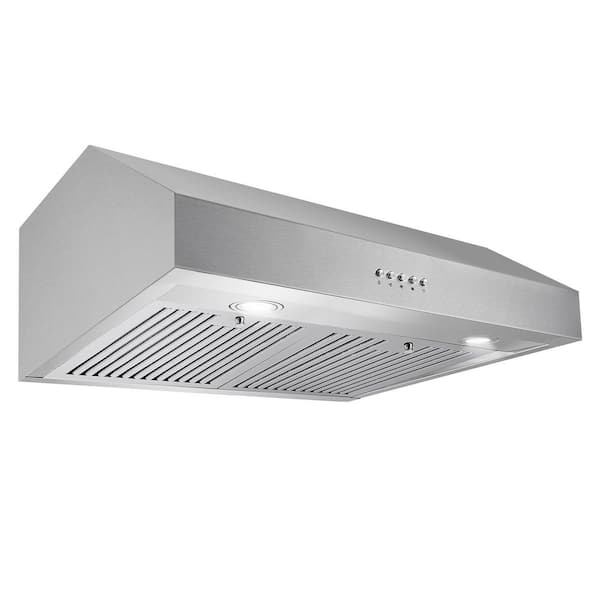 Cosmo UC30 30-Inch Under-Cabinet Range Hood and Over Stove Vent Light,  Silver 