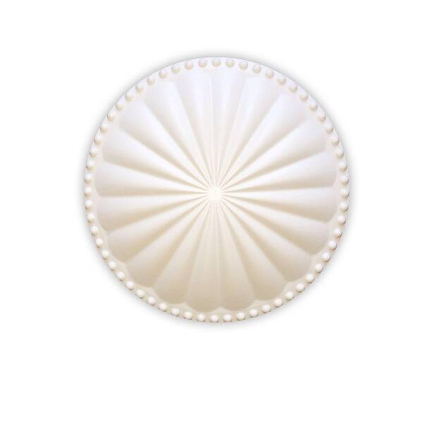 Creative Cleanout Covers Laguna Flat Paint Grade White 5.25 in. x 5.25 in. Cleanout Cover