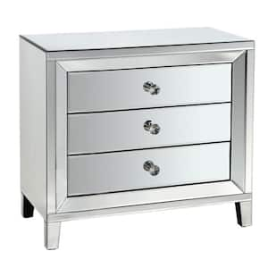 Mirrored 3-Drawer Chest