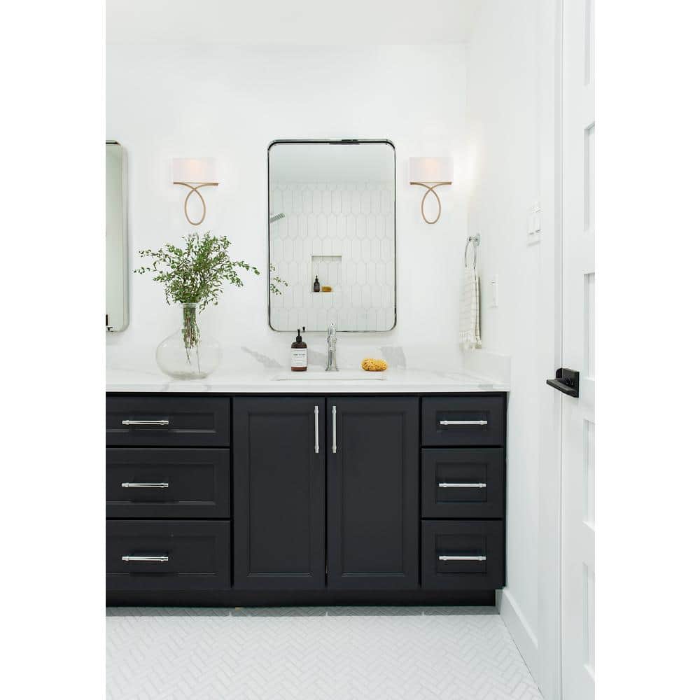 Vibrant Gold Silk Shade Dimmable 2-Light Sconce