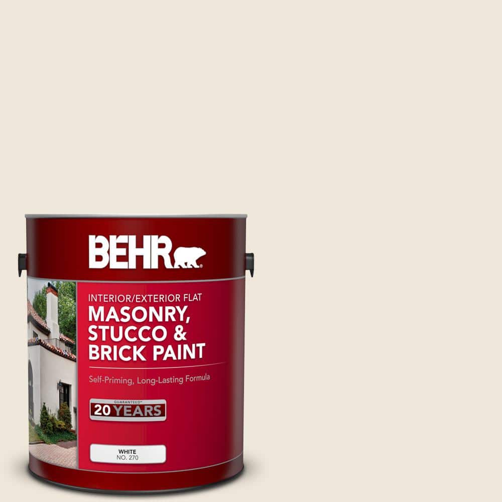 1 gal. #OR-W12 Mourning Dove Flat Interior/Exterior Masonry, Stucco and Bri