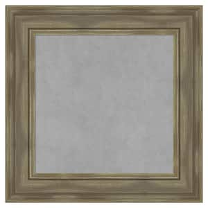 Alexandria Greywash 22 in. x 22 in. Framed Magnetic Board