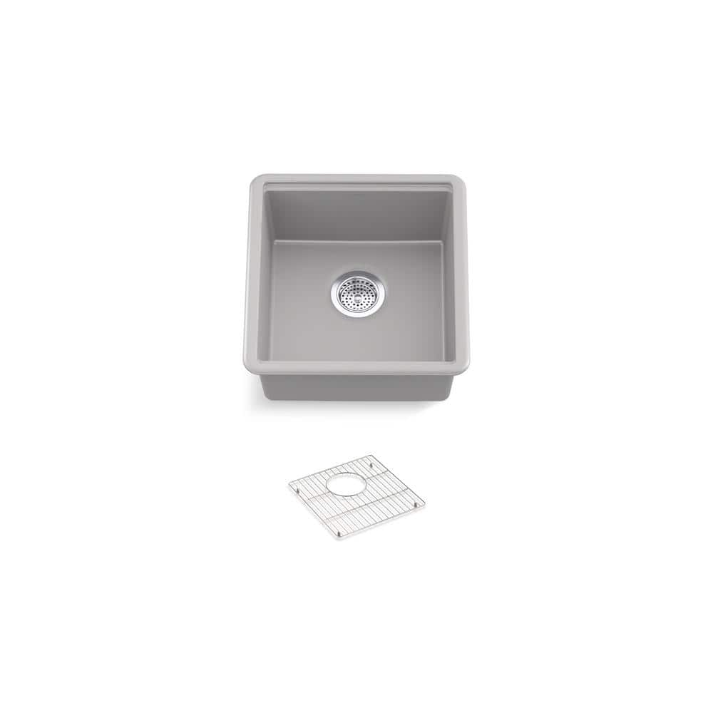 Billings 18" Matte Grey Composite Undermount Bar Sink