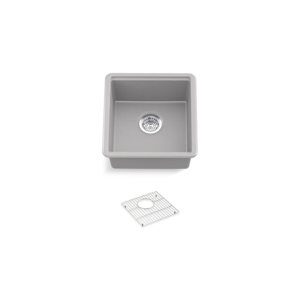 Billings 18" Matte Grey Composite Undermount Bar Sink