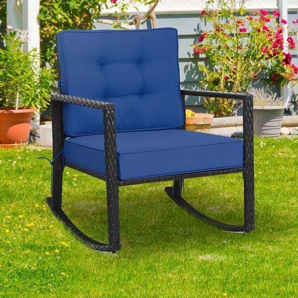 Black outdoor discount rocking chair cushions