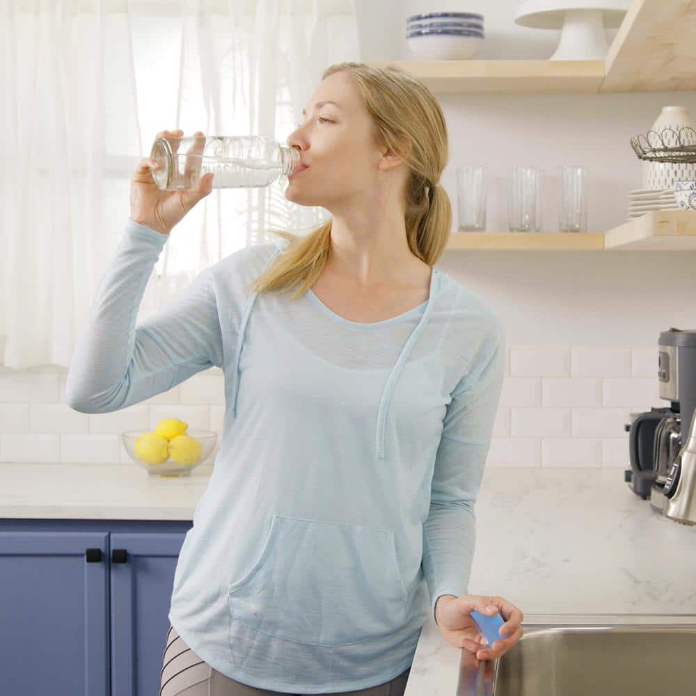 Aquasana 3-Stage Max Flow Under Sink Water Filter System with Chrome Faucet