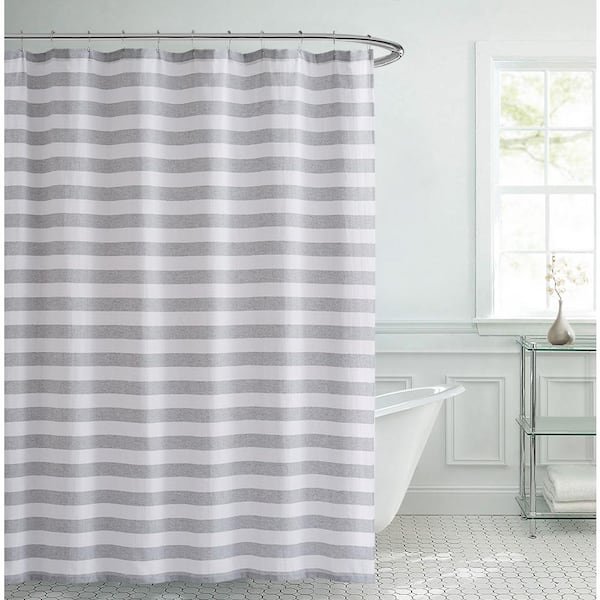 Laura Ashley White Gray Stripe Shower, Laura Ashley Shower Curtains Uk