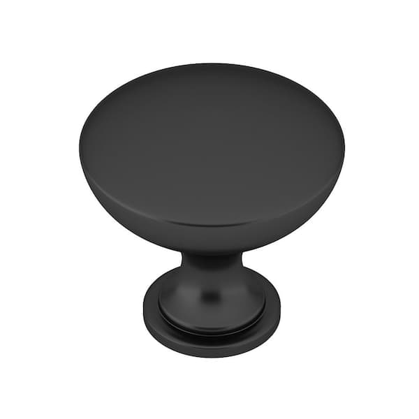 Copperfield Collection 1-9/16 in. (40 mm) Classic Matte Black Round Cabinet Knob