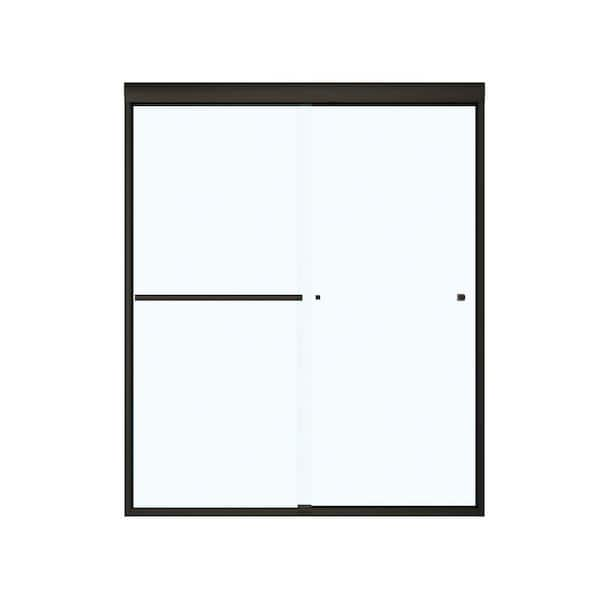 MAAX Aura SC 59 in. x 71 in. Semi-Frameless Sliding Shower Door in