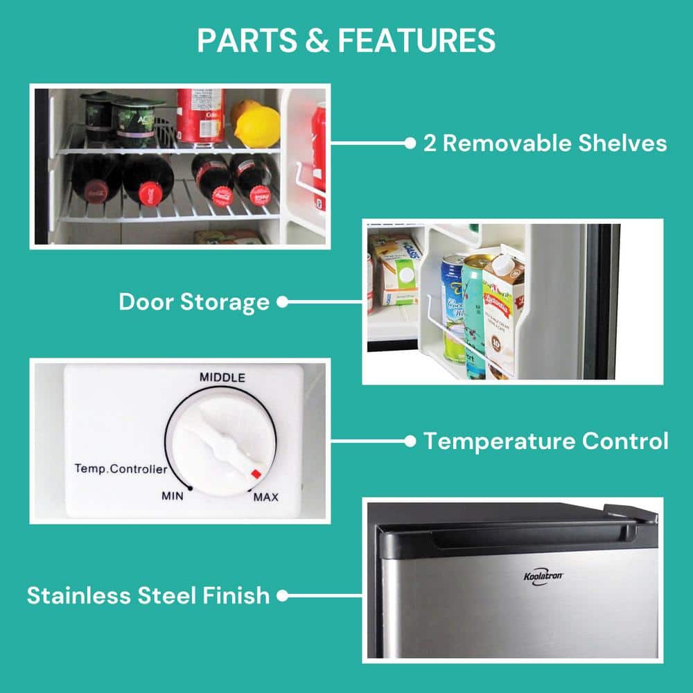 Compact Stainless Steel Smart RV Mini Fridge