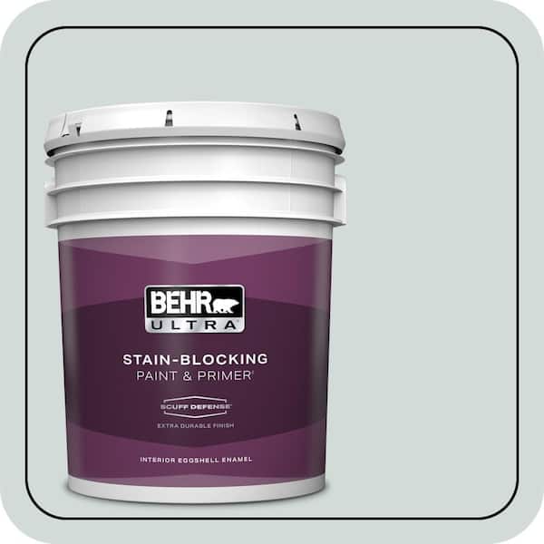 BEHR ULTRA 5 gal. #PPU12-13 Urban Mist Extra Durable Eggshell Enamel Interior Paint & Primer