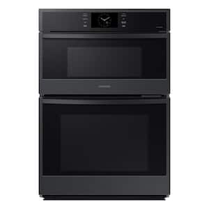 30" Microwave Combination Wall Oven with Steam Cook in Matte Black Steel