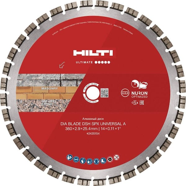 12 in. x 1 in. SPX Metal Universal A Diamond Blade for NURON Battery Cut-Off Saw