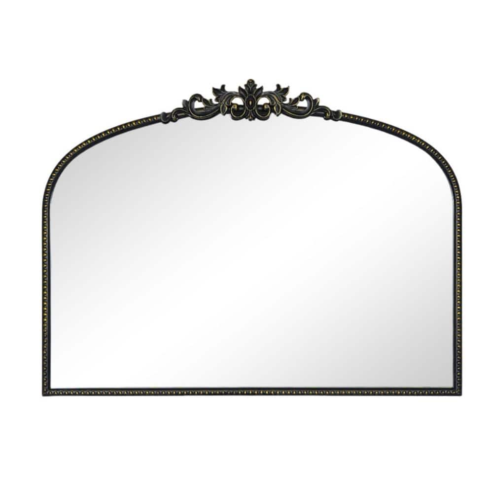 Black 32 in.W x 24 in.H Crown Arch Metal Framed Wall Bathroom Vanity Mirror for Bathroom, Home Decor price history on PriceWatchPro