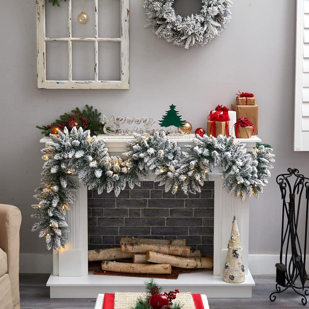 9 ft. White Artificial Mixed Flower Garland, Festive Home Decor Garland price history on PriceWatchPro