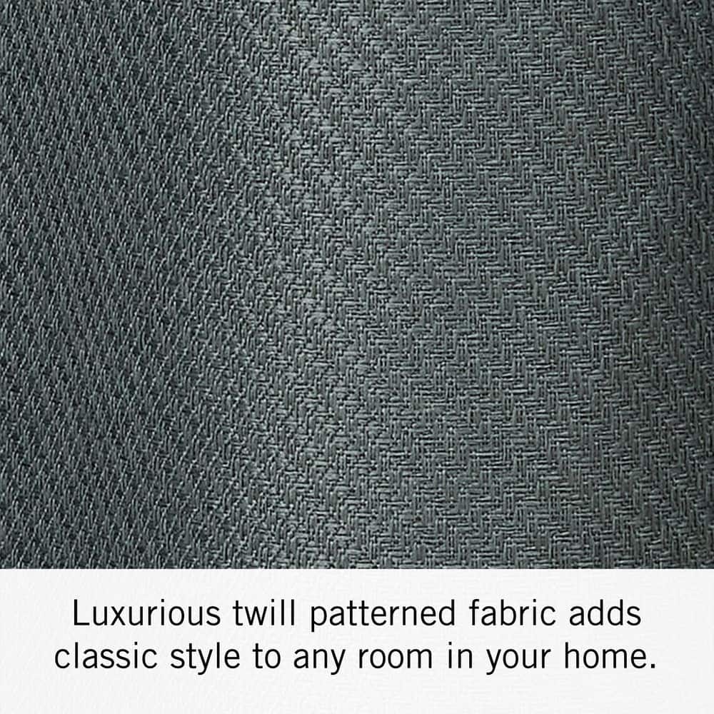Charcoal Gray Thermal Blackout Grommet Curtain Panels, 52" x 84"