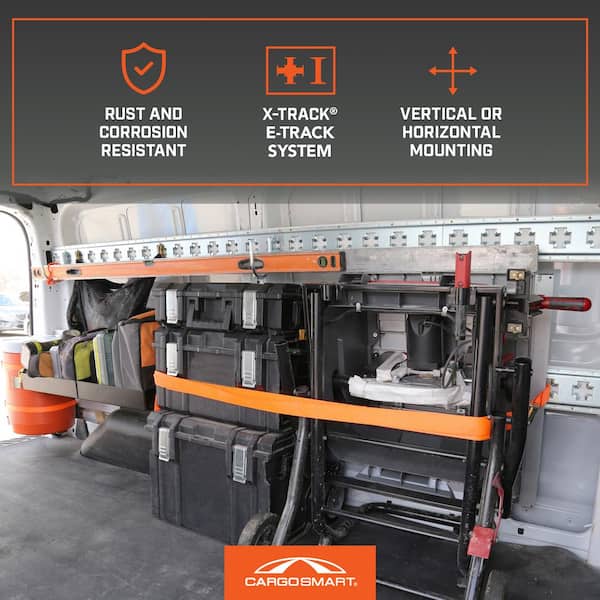CargoSmart 60 in. X-Track Rail - 1 pack 9239 - The Home Depot