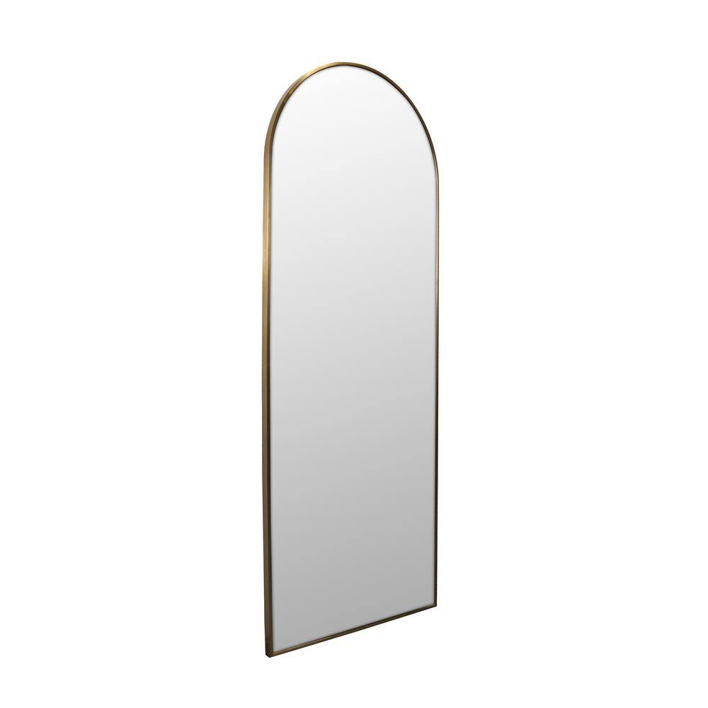 Elegant Full-Length 67" Bronze Wood Rectangular Mirror