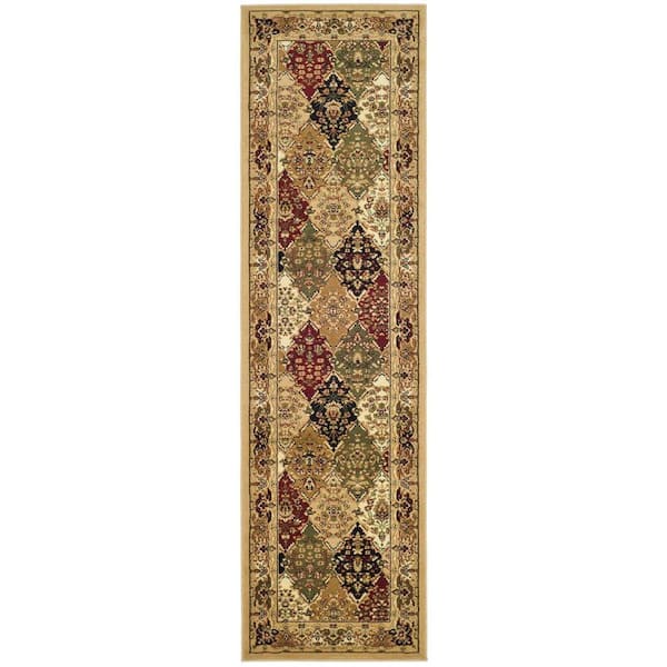 SAFAVIEH Lyndhurst Multi/Black 2 ft. x 8 ft. Border Runner Rug