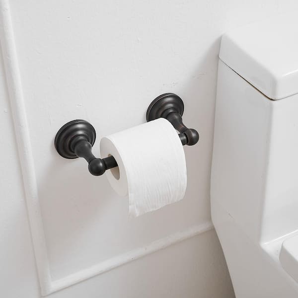 3-Piece Bath Hardware Set Bathroom Accessories Set Toilet Paper Holder, Towel Hook and Towel Ring in Oil Rubbed Bronze