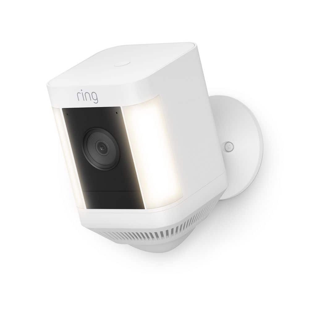 Ring Spotlight Cam Plus, Battery - Smart Security Video Camera with LED  Lights, 2-Way Talk, Color Night Vision, White B09JZ5BG26 - The Home Depot