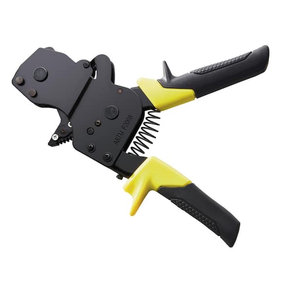 Apollo PEX One Hand Tubing Tool Auto Release Ratchet Crimper Wrench Cinch Clamp 
