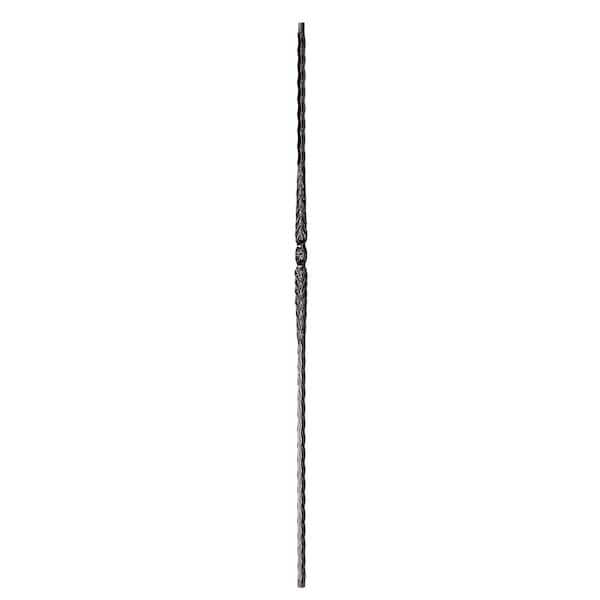 arteferro 44 in. x 9/16 in. Hammered Bar Single Stamped Old World Copper Powder Coated Wrought Iron Stair Baluster