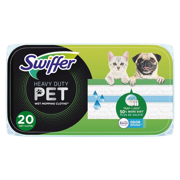 Swiffer Sweeper Pet Heavy Duty Wet Cloth Refills (20-Count)