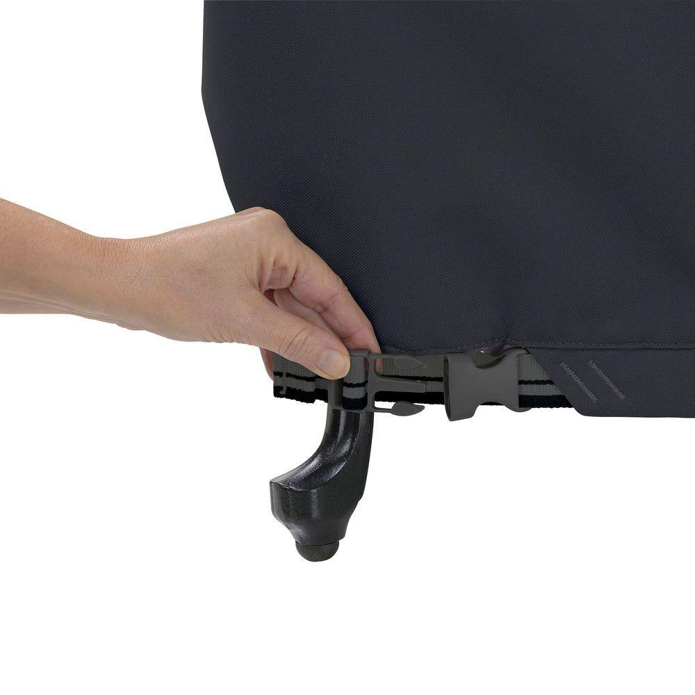 Ravenna Black Water-Resistant Medium BBQ Grill Cover