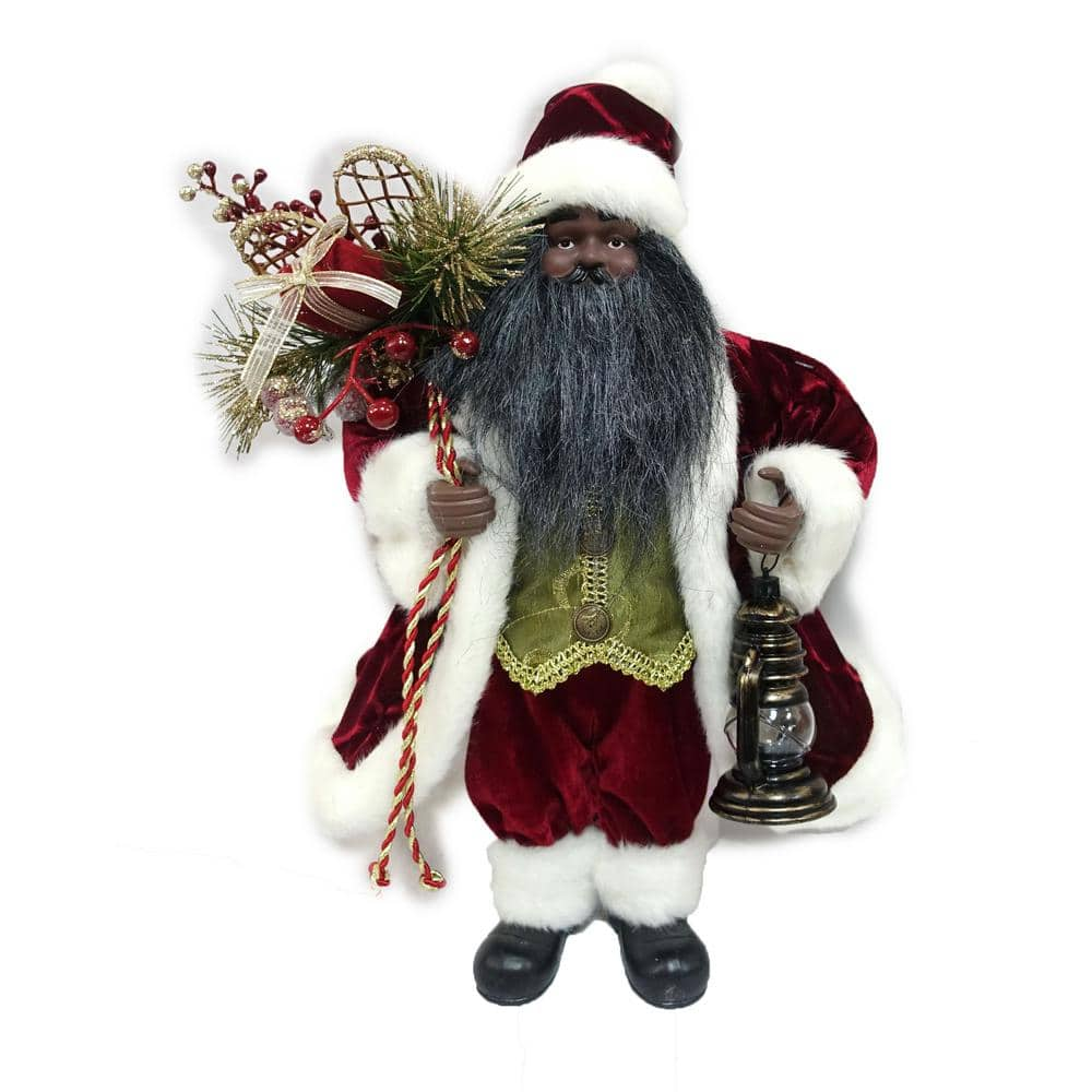 Home Accents Holiday 16 in. Ethnic Standing Santa A-17036 B AF - The ...