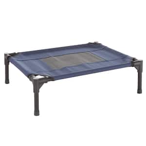 Small Navy Blue Elevated Pet Bed