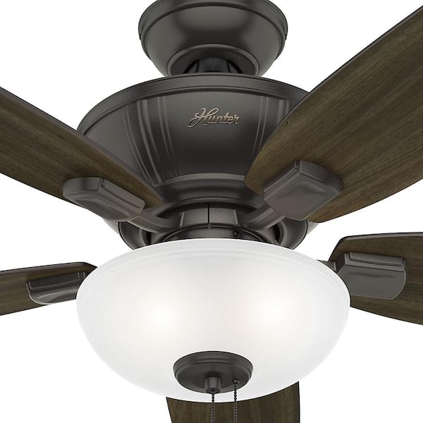 Hunter - Kenbridge 52 in. Noble Bronze Indoor Ceiling Fan with LED Light Kit and Pull Chain