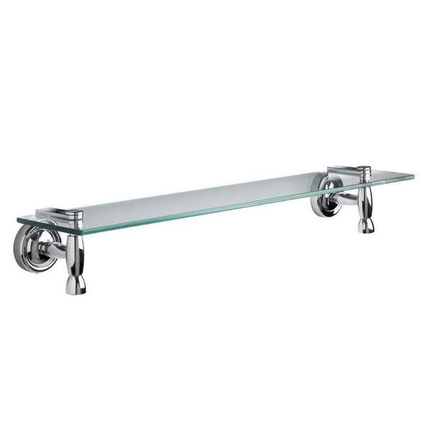 Croydex Broxbourne 23in. W Shelf in Glass and Polished Chrome