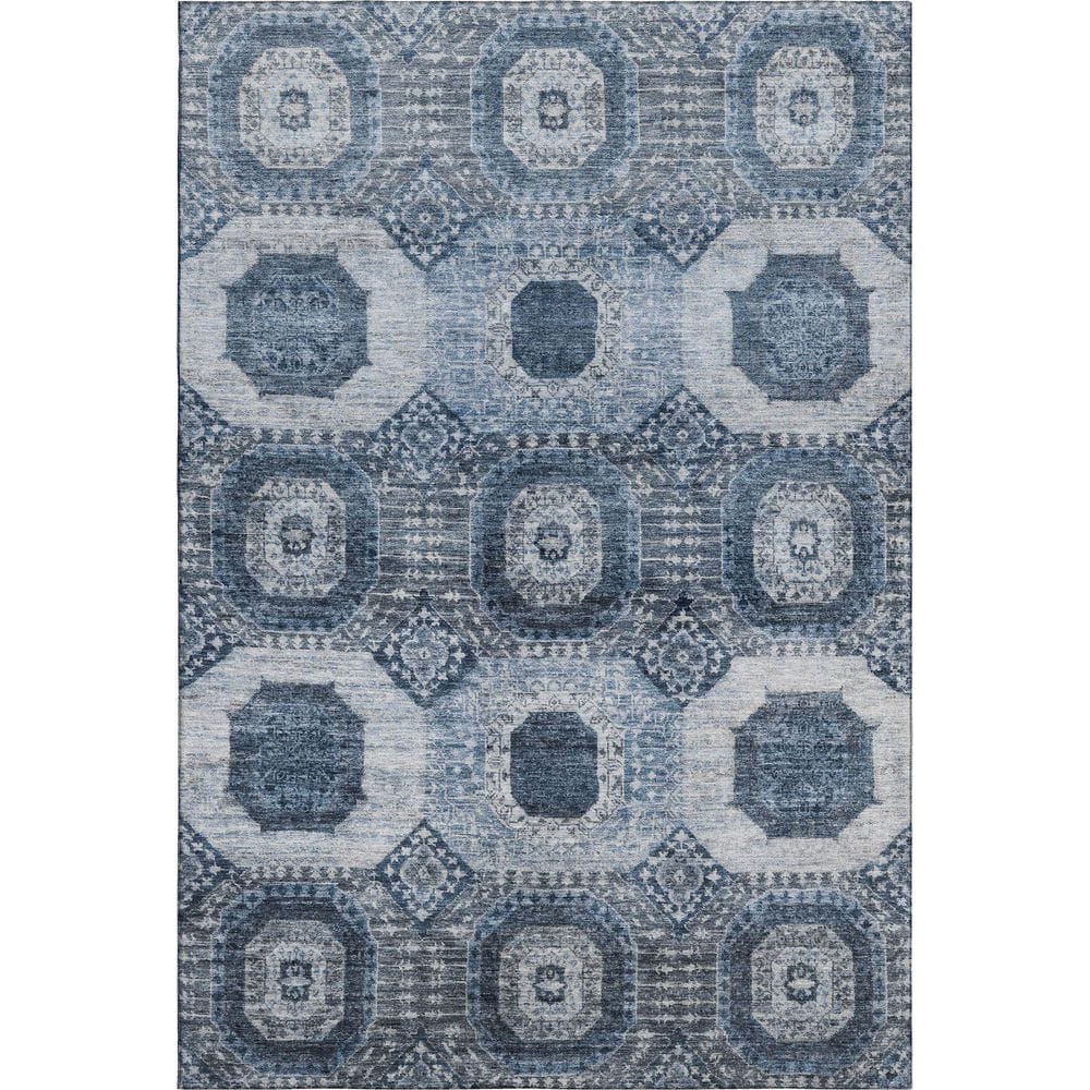 Mayfield Premium Machine Washable Abstract AMF1926 Blue 10 ft. x 14 ft. Area Rug price history on PriceWatchPro