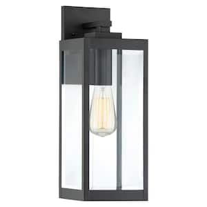 Westover 1-Light Earth Black Outdoor Wall Lantern Sconce