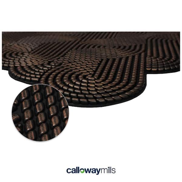 Copper Knotted Rubber 18 in. x 30 in. Multi Colored Color Indoor/Outdoor Doormat