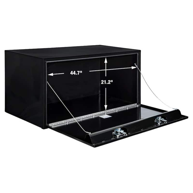 24 in. x 24 in. x 48 in. Gloss Black Steel Underbody Truck Tool Box