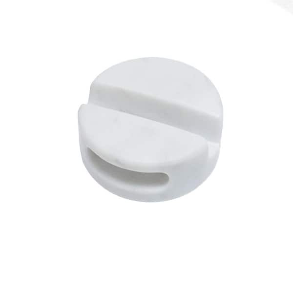 Versatile White Marble Phone Stand with Sound Amplification for Desk Kitchen Bathroom and Bedside Use