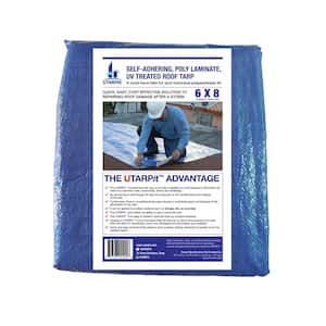 6 ft. x 8 ft. Blue Roofing Tarp