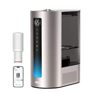 1.58 Gal. Smart Humidifier, Warm/Cool Mist Tabletop Humidifier, 60Hr Runtime, High Precision Humidity Sensor, Champagne