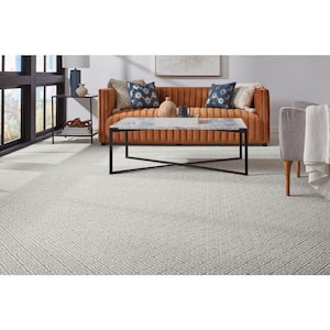 Tender Heart Shadow Gray 45 oz Triexta Texture Pattern Installed Carpet