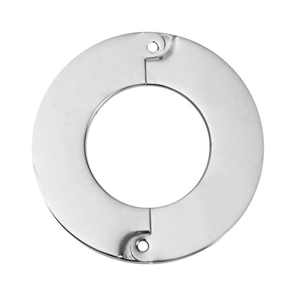 2 in. Chrome-Plated Steel Iron Pipe Size Split Flange Escutcheon Plate