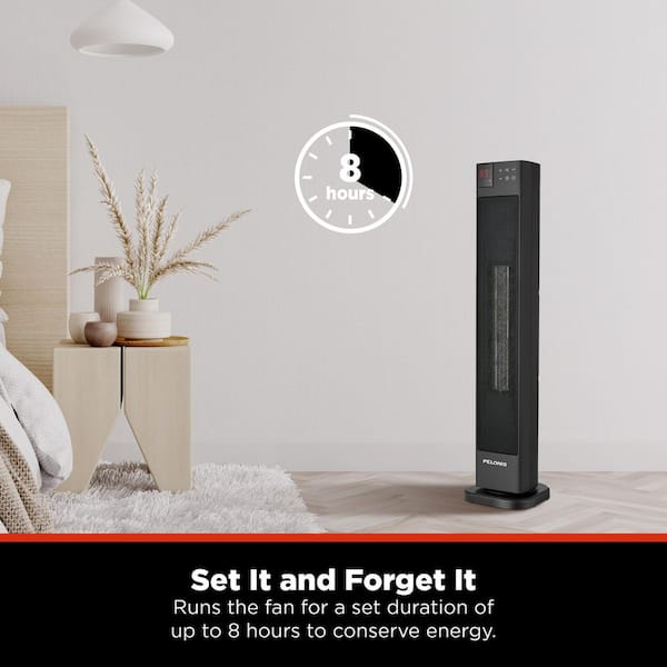 Pelonis 30 in. 1500-Watt Digital Tower Ceramic Heater PHT30D7BBB
