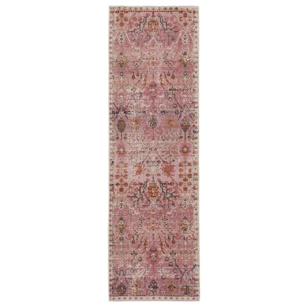 Jaipur Living Swoon Pink 2 ft.6 in. X 8 ft. Oriental Runner Rug