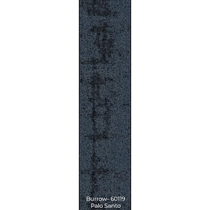 Burrow - Blue Commercial/Residential 9.84 x 39.37 in. Peel and Stick Carpet Tile Plank (21.53 sq. ft.)