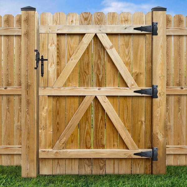 NUVO IRON Black Heavy-Gauge Galvanized Steel Traditional Post Latch (24-Pack)